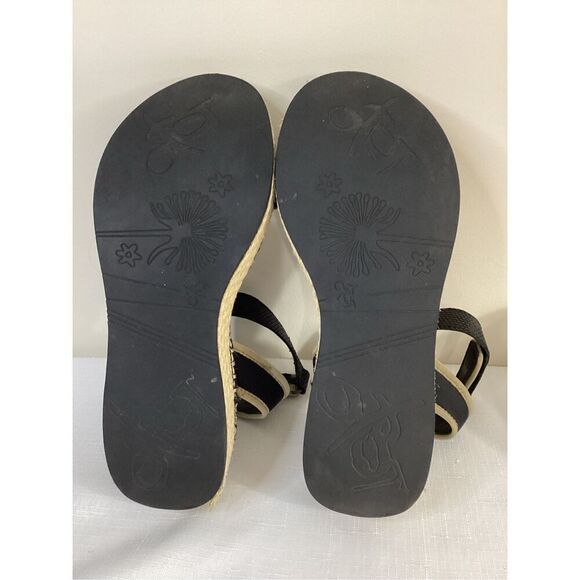 OTBT Women’s Leather and Textile Platform Black Sandal Size 8 - Picture 7 of 7